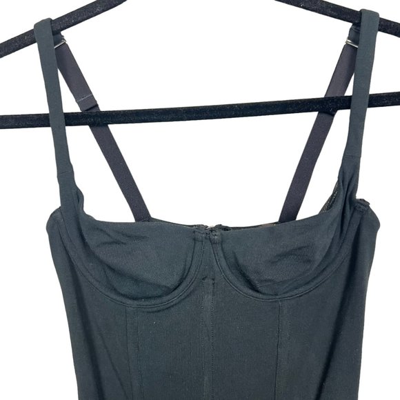 NEW SKIMS Cotton Corset Dress SOOT Size XS - Picture 6 of 8